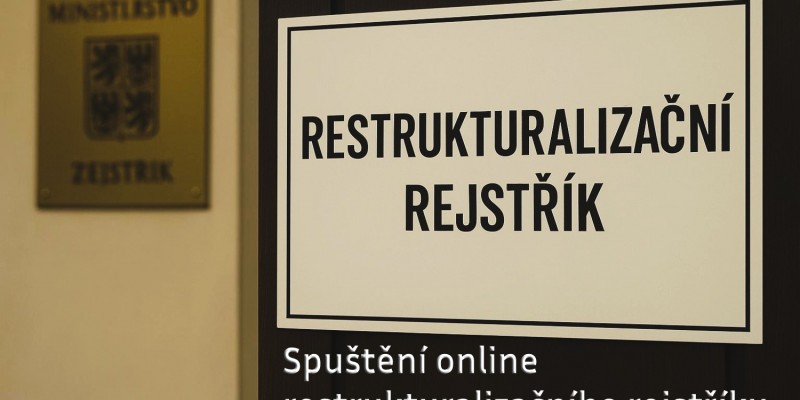 Spuštění online restrukturalizačního rejstříku